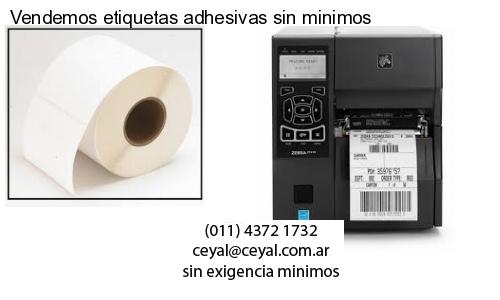 Vendemos etiquetas adhesivas sin minimos