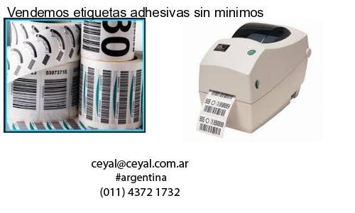 Vendemos etiquetas adhesivas sin minimos