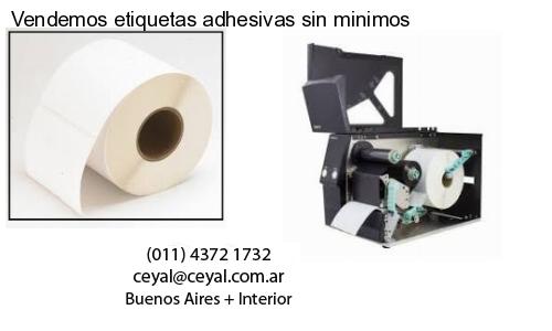 Vendemos etiquetas adhesivas sin minimos