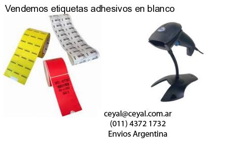 Vendemos etiquetas adhesivos en blanco
