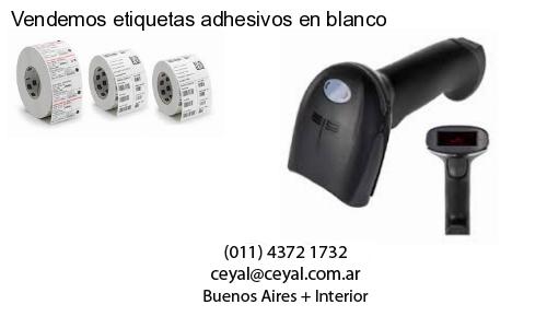 Vendemos etiquetas adhesivos en blanco