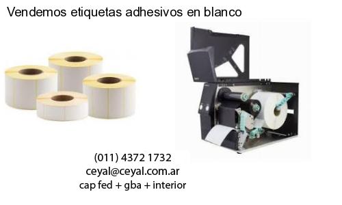 Vendemos etiquetas adhesivos en blanco