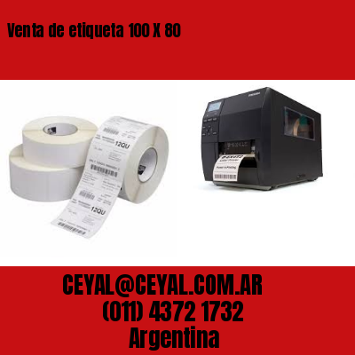 Venta de etiqueta 100 X 80
