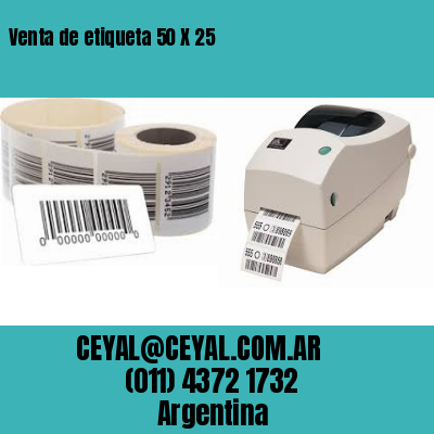 Venta de etiqueta 50 X 25