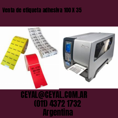 Venta de etiqueta adhesiva 100 X 35
