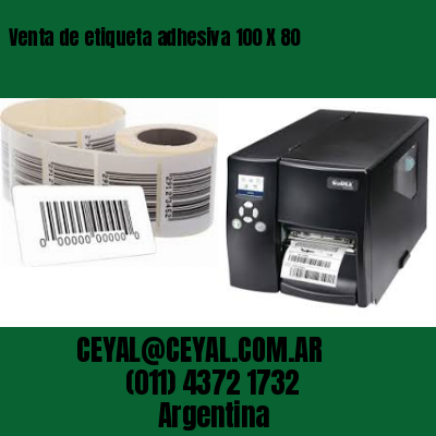 Venta de etiqueta adhesiva 100 X 80