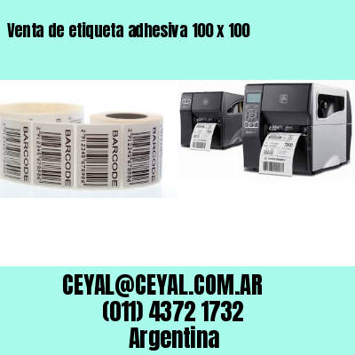 Venta de etiqueta adhesiva 100 x 100