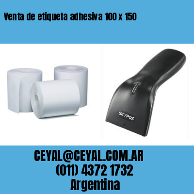 Venta de etiqueta adhesiva 100 x 150
