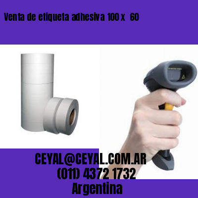 Venta de etiqueta adhesiva 100 x  60