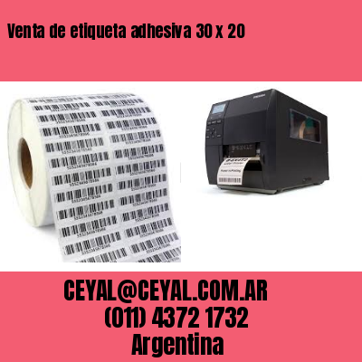 Venta de etiqueta adhesiva 30 x 20