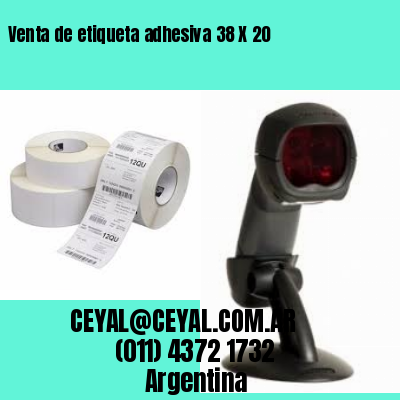 Venta de etiqueta adhesiva 38 X 20