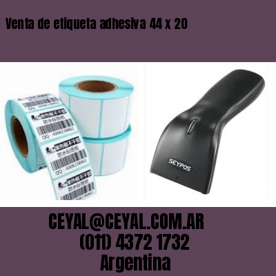 Venta de etiqueta adhesiva 44 x 20