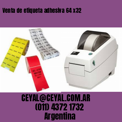 Venta de etiqueta adhesiva 64 x32