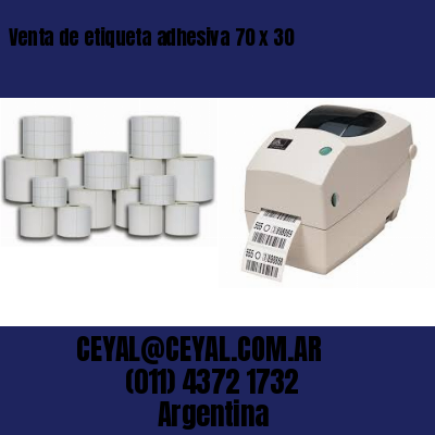 Venta de etiqueta adhesiva 70 x 30