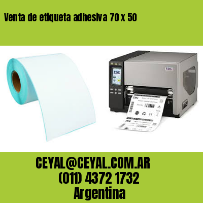 Venta de etiqueta adhesiva 70 x 50