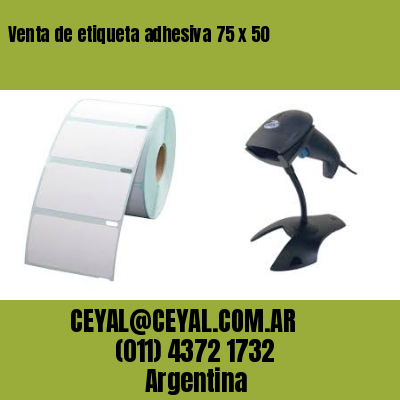 Venta de etiqueta adhesiva 75 x 50