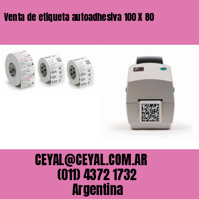 Venta de etiqueta autoadhesiva 100 X 80