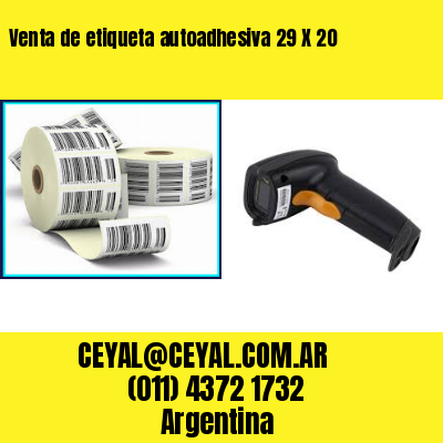 Venta de etiqueta autoadhesiva 29 X 20