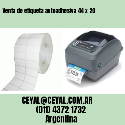 Venta de etiqueta autoadhesiva 44 x 20