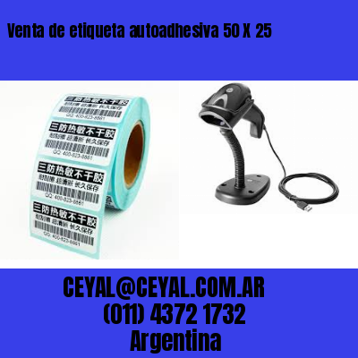 Venta de etiqueta autoadhesiva 50 X 25