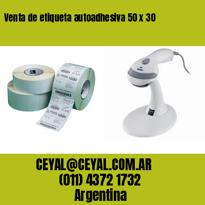 Venta de etiqueta autoadhesiva 50 x 30