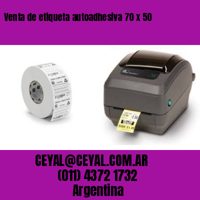 Venta de etiqueta autoadhesiva 70 x 50