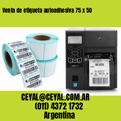 Venta de etiqueta autoadhesiva 75 x 50