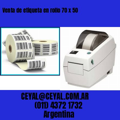 Venta de etiqueta en rollo 70 x 50