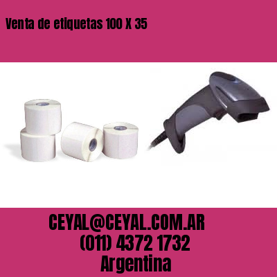 Venta de etiquetas 100 X 35