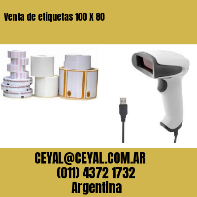 Venta de etiquetas 100 X 80