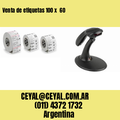 Venta de etiquetas 100 x  60