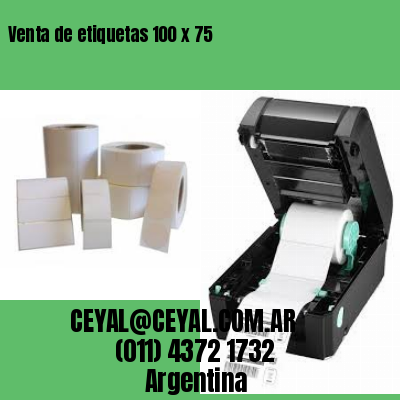 Venta de etiquetas 100 x 75