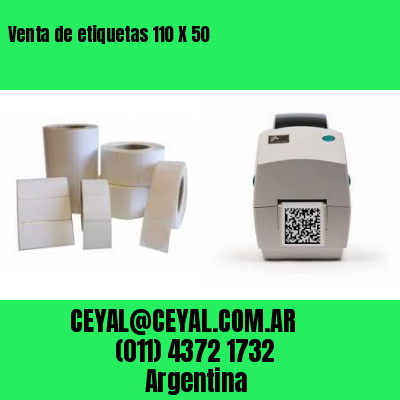 Venta de etiquetas 110 X 50