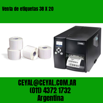 Venta de etiquetas 38 X 20