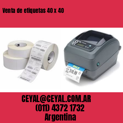 Venta de etiquetas 40 x 40