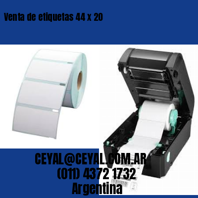 Venta de etiquetas 44 x 20