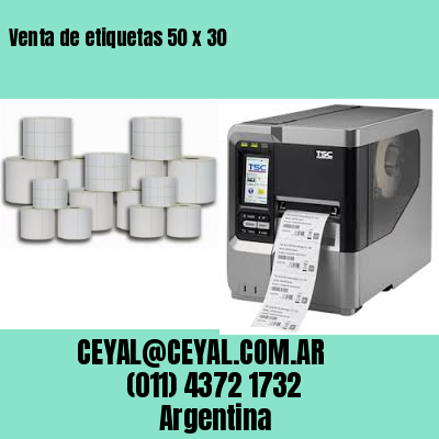 Venta de etiquetas 50 x 30