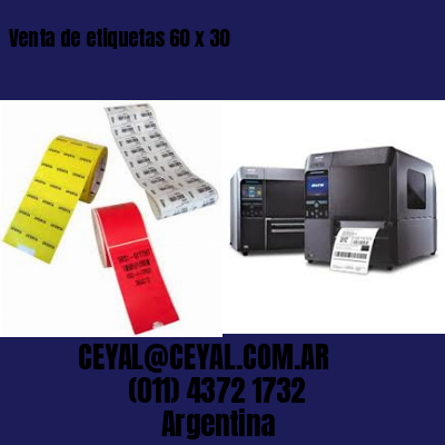 Venta de etiquetas 60 x 30