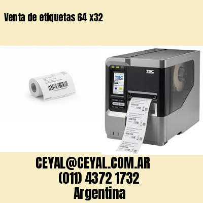 Venta de etiquetas 64 x32