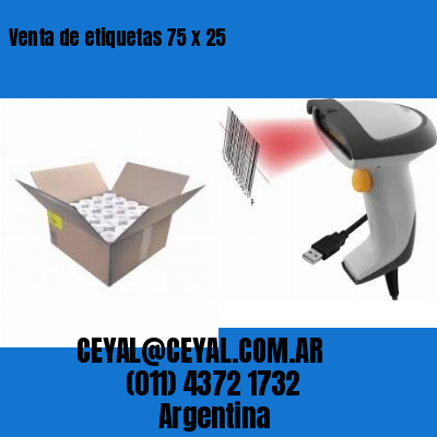 Venta de etiquetas 75 x 25