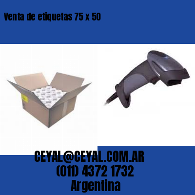 Venta de etiquetas 75 x 50
