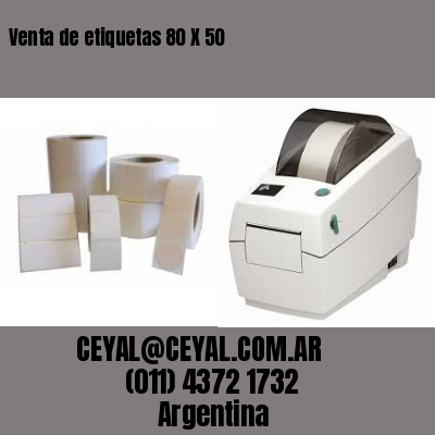 Venta de etiquetas 80 X 50