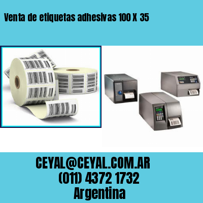 Venta de etiquetas adhesivas 100 X 35