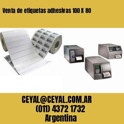 Venta de etiquetas adhesivas 100 X 80
