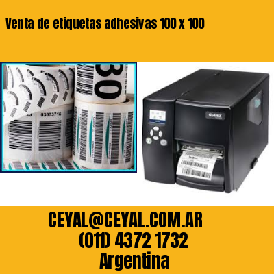 Venta de etiquetas adhesivas 100 x 100