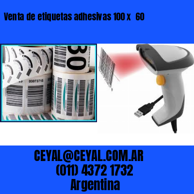 Venta de etiquetas adhesivas 100 x  60