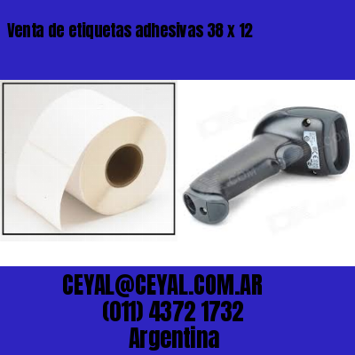 Venta de etiquetas adhesivas 38 x 12