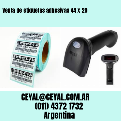 Venta de etiquetas adhesivas 44 x 20