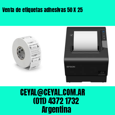 Venta de etiquetas adhesivas 50 X 25