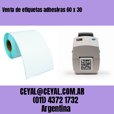 Venta de etiquetas adhesivas 60 x 30
